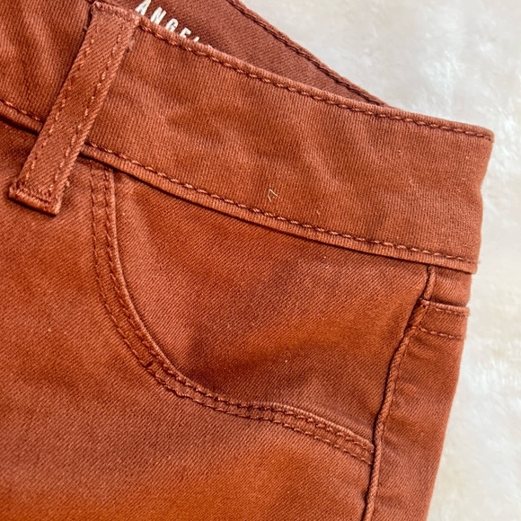 Rewash Size 5 / 27 Rust Colored Skinny Pants.  Unfinished bottom hem. - Picture 5 of 11